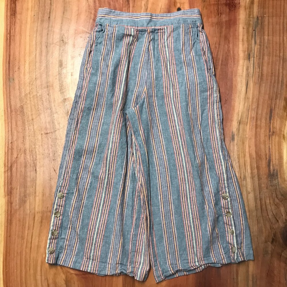 Madewell Huston Pants K9966 Wide Crop linen F3-5